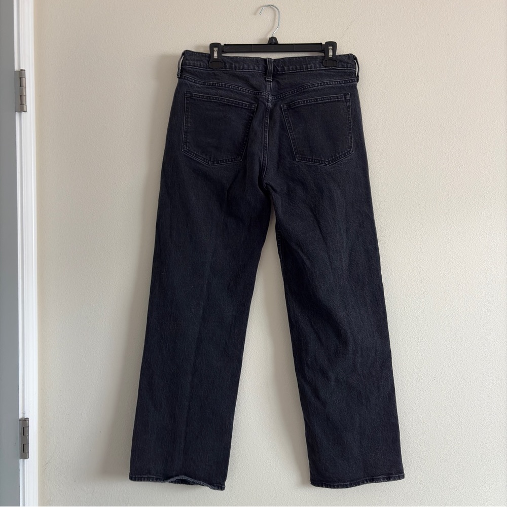 Abercrombie & Fitch Women's Gray Straight Leg Jeans Low Rise 29/8R - Picture 7 of 12